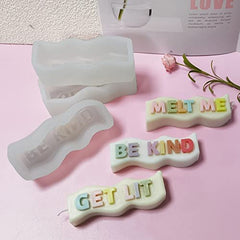 RKPM HOMES Alphabet Letter Pillar Resin Mold I 3D Words Silicone Epoxy Mould I for Candle Making DIY Handmade Ornament Chocolate, Cake Décor, Aromatherapy, Soap, Polymer Clay Art Craft (Fuck IT)