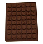 RKPM HOMES Silicone Chocolate Mold Candy Mold Jelly Ice Cube Tray Muffin Sugar Craft Fondant Mold Mould Cake Decorating Tools (48 Cavity Alpha Number Symbol Mold)