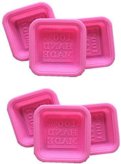 RKPM HOMES DIY Handmade Soap Molds, Cupcake Liners - 100% Handmade Square Silicone - Microwave, Oven, Refrigerator, Freezer and Dishwasher Safe for Homemade Craft (Square) (Soap Mold 8 Pcs)