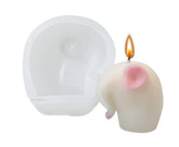 RKPM HOMES Elephant Shape Candle Mold I 3D Fondant Mother & Baby Silicone Pillar Epoxy Sculpture Mould I for DIY Handmade Ornament Chocolate, Cake Décor, Aromatherapy, Soap, Resin Art Craft (Down)
