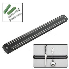 RKPM 33CM Magnet Kitchen Knife Holder, Magnetic Knife Storage Strip, Knife Rack Strip Patti 13 Inch,Magnetic Knife Bar (Black)