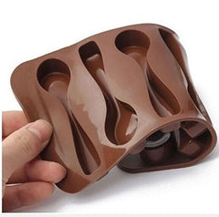 RKPM HOMES Silicone Chocolate Mold Candy Mold Jelly Ice Cube Tray Muffin Sugar Craft Fondant Mold Mould Cake Decorating Tools Spoon Shape Chocolate Mold