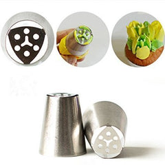 RKPM HOMES Cake Decorating Nozzle Russian Russia Icing Piping Nozzles, Set of 7 with Tree Colour Cupler