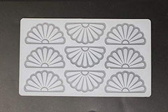 RKPM HOMES Mini Silicone Chocolate Insert Mould Cake Decoration Mould Decor Mould (9 Fan Insert)