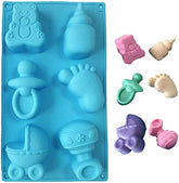 RKPM HOMES 6 Cavities Silicone Soap Molds, Homemade Soap Making Chocolate Baking Molds (6 Cavity Baby Tool Mold)