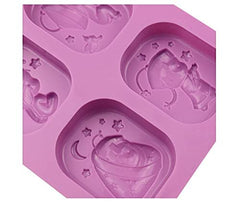 RKPM HOMES Stiff Fish Shape Chocolate Mould | Silicone Candy Mold | Baking Tools for Cake Chocolate Candy Ice Jelly | Cake Baking Moulds | Bakeware Molds | Multicolor – 4 Cavity
