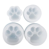 RKPM HOMES Keychain Mold I Cat Dog Paw Shape Casting Silicone Epoxy Mould I for Handmade DIY Pendant Necklace Jewelry Resin Clay Aroma Beads Car Freshie Art Craft Projects Home Décor (Set of 4)