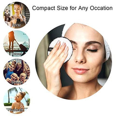 RKPM HOMES Reusable Makeup Remover Pads | Double-Sided Multi-functional Soft Fiber | Cleansing Pads for Facial, Eye, Foundation Simple Makeup Remover | Safe for Dry & Sensitive Skin (Pink)