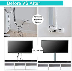RKPM HOMES Cable Protector I Concealer Cord Cover I Self-Adhesive Wall Mount Paintable Cable Management for Home, Office, Warehouse I Easy to Unfold & Open I Raceway to Hide Wires (Pack of 1, Pink)