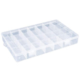 RKPM 24 Grid Cells Multipurpose Clear Transparent Plastic Storage Box With Removable Dividers- Combo (2 Pcs)