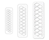 RKPM HOMES Cookie Cutter - Geometric Multicutter-Diamond Cake Fondant Cutter - 3 Size Biscuit Cutters, Novel Creative Cake Decorating