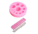 RKPM HOMES 3D Half Round Pearls Bubbles Cake Mould | Fondant Silicone Bead Sphere Moulds | Cake Decorating Frame | for Cake Decorating, Sugar, Gum Paste, Chocolate, Cookies - Set of 2