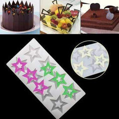 RKPM HOMES Mini Silicone Chocolate Insert Mould Cake Decoration Mould Decor Mould (8 Star Insert)