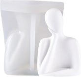 RKPM HOMES Hand Supported Cheek Human Candle Mold I 3D Body Silicone Abstract Sculpture Statue Mould I for Handmade Ornament Aromatherapy Soap, Clay Resin Casting, Art Craft Making (Left Hand)