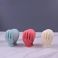 RKPM HOMES Candle Mold I 3D Fondant Love Heart Shape with Base Silicone Scented Wax Mould I Succulent Molds for DIY Handmade Ornament Chocolate, Aromatherapy, Soap, Resin Art Craft, Home Decoration
