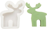 RKPM HOMES Deer Shape Candle Mold I 3D Fondant Reindeer Silicone Epoxy Mould I Animal Molds for DIY Handmade Chocolate, Cake Décor, Aromatherapy, Biscuit, Soap, Silica Gel Resin Art Craft Making