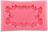 RKPM HOMES Photo Frame Fondant Mold Picture Frames Silicone Mold for Cake Decorating, Sugar, Gum Paste, Chocolate, Cookies, Resin, Polymer Clay (Mirror Frame)