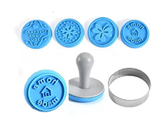 RKPM HOMES Cookie Stamps- High Heat Resistant to 480°F, Hygienic One Piece Design, Stamps Include Homemade Pcs of 4