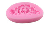 RKPM HOMES 3D Rose with Leaf Flower Cake Silicone Mold Fondant Cake Decorating