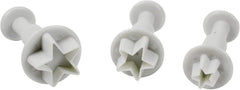 RKPM HOMES 3-Pieces DIY Cake Plunger Cutter Molds Sugarcraft Cake Decorating (Star)