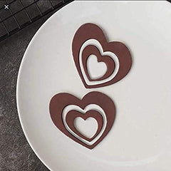 RKPM HOMES Mini Silicone Chocolate Insert Mould Cake Decoration Mould Decor Mould (4 Heart Insert)