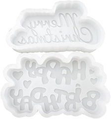 RKPM HOMES Chocolate Mould I 3D Fondant English Letters Silicone Candy Mold I for DIY Handmade Soap, Candle, Cakes French Dessert, Pastry, Muffin Cookies, Cupcake, Decoration Tools (Happy Birthday)