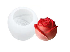 RKPM HOMES Rose Shape Ice Cube Mold I Multi-Purpose Reusable 3D Flower Ice Cream Mould I for DIY Handmade Chocolate Cake Décor Aromatherapy Soap Resin Candle Candy Cupcake Cocktail Party (2.5 Inch)