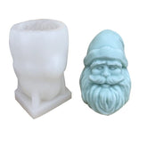 RKPM HOMES Santa Face Candle Mold I Fondant Silicone Scented Wax Mould I Christmas Theme I Succulent Molds | Handmade Candles Making | Moulds for Mousse Dessert Soap Cake DIY Decorating Art Crafts
