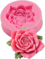 RKPM HOMES Flower Fondant Mold I 3D Rose Shape Silicone Baking Mould I for Handmade DIY Jelly Cakes Dessert Candy Chocolate Pastry Polymer Clay Soap Resin Muffin Cupcake Décor - 1 Cavity