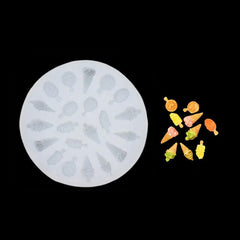 RKPM HOMES Cookie Fondant Mold I 3D Silicone Donut Mould I for DIY Handmade Sugarcraft Cake Decoration, Polymer Clay, Candy, Cupcake, Jelly, Muffin, Soap Resin Wax Making (Mini Icecream)