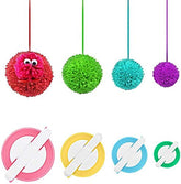 RKPM HOMES® Pom Pom Maker, Pompom Maker Tool Set for Fluff Ball Weave DIY Wool Yarn Knitting Craft Project for Kids and Adult (4 Sizes Pompom Maker)