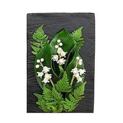 RKPM HOMES Leaf Shape Chocolate Mould|Fern Leaves 3D DIY Fondant Silicone Candy Mold|Baking Tools For Cake Chocolate Candy Ice Jelly Soap|Cake Baking Moulds|Bakeware Molds|5 Cavity 1Pcs,11X11X11 Cm
