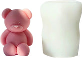 RKPM HOMES Sitting Bear Candle Mold I 3D Cute Cub Animal Silicone Scented Epoxy Mould I for DIY Handmade Chocolate, Cake Décor, Aromatherapy, Soap, Art Craft Making, Home Party Decoration (Large)