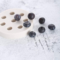 RKPM HOMES Fruit Shape Chocolate Mould | 3D DIY Fondant Silicone Mold | Baking Tools for Cake Chocolate Candy Ice Jelly Soap | Baking Moulds | for Cake Cupcake Topper Decoration (Blue Berry Mold)