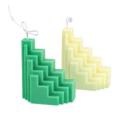 RKPM HOMES Geometric Shape Candle Mold I 3D Abstract Architectural Line Wave Silicone Epoxy Mould I for Handmade Ornament Aromatherapy, Soap, Resin Casting, Art Craft Making (Geometric)