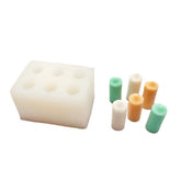 RKPM HOMES Candle Stick Mold I 3D Column Cylinder Silicone Epoxy Mould I for DIY Handmade Ornament Cake Décor Aromatherapy Soap Soy Wax Plaster Resin Art Crafts Home Wedding Decoration – 6 Cavity
