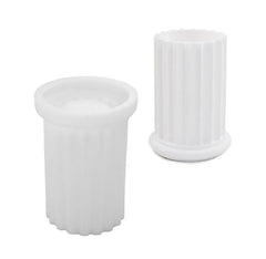 RKPM HOMES Candle Mold I 3D Roman Column Pillar Silicone Epoxy Resin Deep Casting Jar Mould I for DIY Handmade Ornament Chocolate Cake Décor Aromatherapy Soap Resin Art Craft Home Decoration (Stripe)