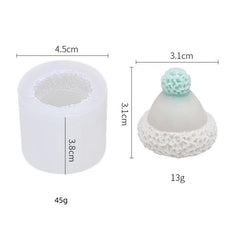 RKPM HOMES Candle Mold I 3D Fondant Silicone Scented Wax Mould I Special for Christmas Succulent Molds for DIY Handmade Aromatherapy Ornament Soap Cake Décor, Resin Art Craft (Cap (657))