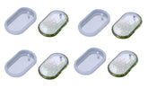 RKPM HOMES Poppy Pendant Mold I Multi Design Shape with Hanging Hole Silicone Epoxy Mould I for DIY Homemade Resin Soap Clay Art Craft Jewelry Keychain Charm Necklace Earring Making - 4 Pcs (Oval)