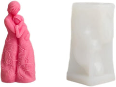 RKPM HOMES Mother and Daughter Candle Molds I 3D Abstract Love & Grow Up Silicone Wax Epoxy Mould I for DIY Handmade Ornament, Cake Décor, Aromatherapy, Soap, Resin Art Craft Making, Home Decoration
