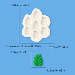 RKPM HOMES Flower Leaves Chocolate Mold I 3D Fondant Rose and Leaf Shape Silicone Epoxy Cupcake Mold I for DIY Handmade Cake Décor Candy Cookies Polymer Clay Muffin Soap Resin Art Crafts (7Cavity)