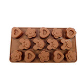 RKPM HOMES Silicone Chocolate Mold Candy Mold Jelly Ice Cube Tray Muffin Sugar Craft Fondant Mold Mould Cake Decorating Tools (14 Cavity Chocolate Mold)