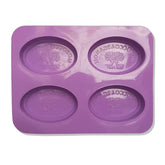 RKPM HOMES Silicone Cake Baking Pan Jelly Pudding Mousse Mould Nautical Handmade Cloud Cold Process Soap Mold (4 Cavity Oval Paradise Tree Mold)