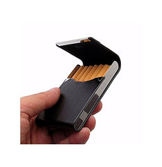 RKPM Luxurious Ultrathin Curve Design Pocket Carrying Cigarette Box With Magnet Lock-Brown