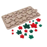 RKPM HOMES Chocolate Mould I 3D Fondant Leaves Shape Silicone Baking Tray I for Handmade DIY Jelly Cakes Dessert Candy Pastry Muffin Soap Resin Cupcake Decoration – Random Colour, 36 Cavity (Maple)