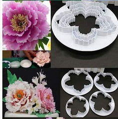 RKPM HOMES 3 Pcs Cookie Cutter Set | Hawaiian Flower Shape Cutter Set | Plastic Fondant Cutter | for Pastry Fruit Biscuit Sugar Craft Candy Cake Decorating | Tools for Holiday Party Wedding Birthday