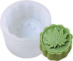 RKPM HOMES Moon Cake Mold I 3D Crystal Snowy Liquid Autumn Mooncake Silicone Casting Moulds I for DIY Handmade Cake Chocolate Candy Ice Jelly Pastry Soap Resin Candle Art Craft (Maple Leaf Shape)