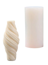 RKPM HOMES Spiral Column Candle Mold I 3D Geometric Striped Pillar Silicone Epoxy Mould I for DIY Handmade Ornament, Cake Décor, Aromatherapy, Soap, Resin Art Craft Making, Home Decoration (Short)