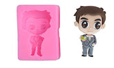 Silicone Fondant Mold Chocolate Candy Gumpaste Sugarcraft Cake Decorating Tools Paper Clay Mold (Wedding Boy Fondant)