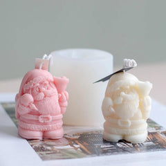 RKPM HOMES Candle Mold I 3D Fondant Silicone Scented Wax Mould I Special for Christmas Succulent Molds for DIY Handmade Aromatherapy Ornament Soap Cake Décor, Resin Art Craft (Santa Cluse)